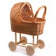 RATTAN BABY TROLLEY BASKET